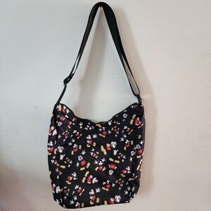 Mickey Disney Parks original a black Crossbody handbag Multicolored